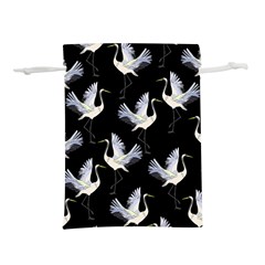 Crane Pattern Lightweight Drawstring Pouch (m) by Salman4z