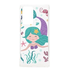 Set-cute-mermaid-seaweeds-marine-inhabitants Samsung Galaxy Note 20 Ultra Tpu Uv Case by Salman4z