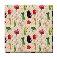 Vegetables Tile Coaster by SychEva