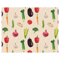 Vegetables Two Sides Premium Plush Fleece Blanket (medium) by SychEva