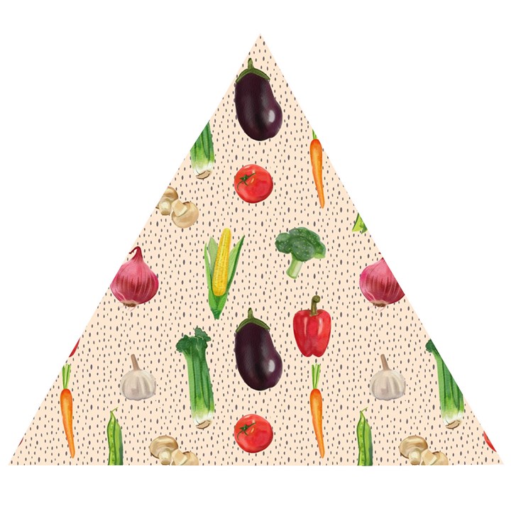 Vegetables Wooden Puzzle Triangle