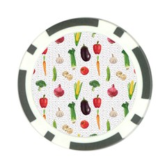 Vegetable Poker Chip Card Guard by SychEva