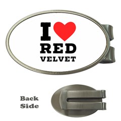 I Love Red Velvet Money Clips (oval)  by ilovewhateva