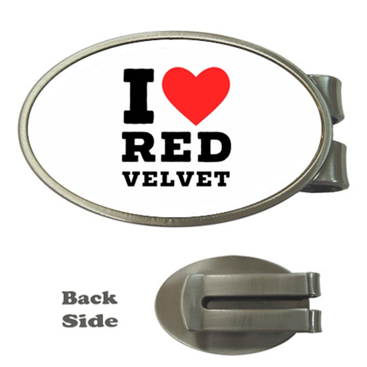 I love red velvet Money Clips (Oval) 