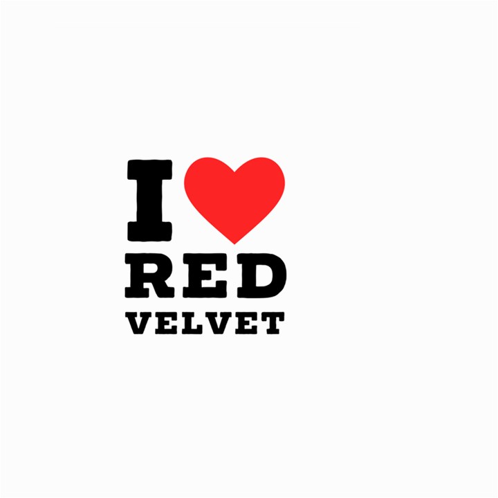 I love red velvet Large Garden Flag (Two Sides)