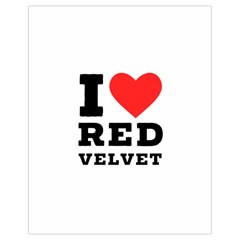 I Love Red Velvet Drawstring Bag (small) by ilovewhateva