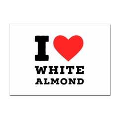 I Love White Almond Sticker A4 (10 Pack) by ilovewhateva