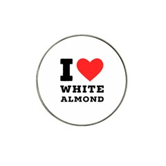 I Love White Almond Hat Clip Ball Marker by ilovewhateva