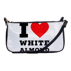 I Love White Almond Shoulder Clutch Bag by ilovewhateva