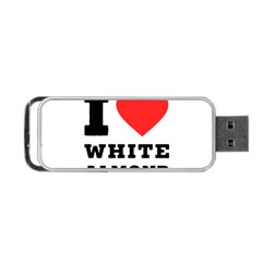 I Love White Almond Portable Usb Flash (one Side) by ilovewhateva