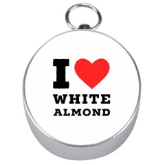 I Love White Almond Silver Compasses by ilovewhateva