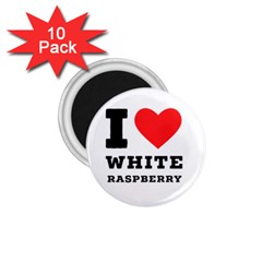 I Love White Raspberry 1 75  Magnets (10 Pack)  by ilovewhateva