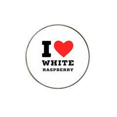 I Love White Raspberry Hat Clip Ball Marker by ilovewhateva