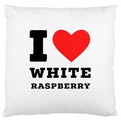 I Love White Raspberry Large Cushion Case (two Sides) by ilovewhateva