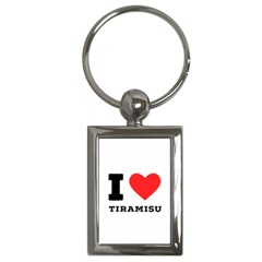 I Love Tiramisu Key Chain (rectangle)