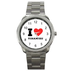 I Love Tiramisu Sport Metal Watch