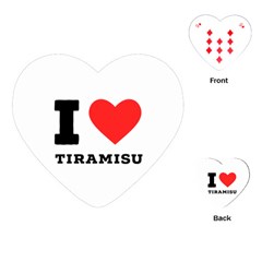 I Love Tiramisu Playing Cards Single Design (heart)