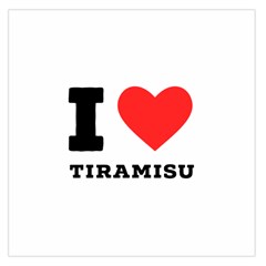 I Love Tiramisu Square Satin Scarf (36  X 36 ) by ilovewhateva