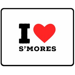 I Love S’mores  Fleece Blanket (medium) by ilovewhateva