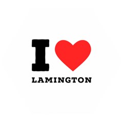I Love Lamington Wooden Puzzle Hexagon by ilovewhateva