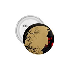 Halloween Moon Haunted House Full Moon Dead Tree 1.75  Buttons