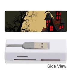 Halloween Moon Haunted House Full Moon Dead Tree Memory Card Reader (stick) by Ravend