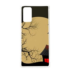 Halloween Moon Haunted House Full Moon Dead Tree Samsung Galaxy Note 20 Tpu Uv Case by Ravend