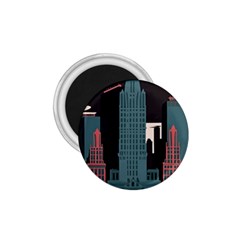 New York City Nyc Skyline Cityscape 1 75  Magnets by Ravend