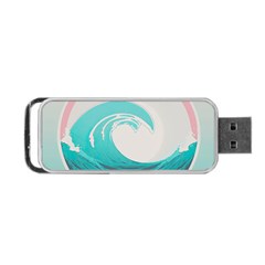 Tidal Wave Ocean Sea Tsunami Wave Minimalist Portable Usb Flash (two Sides) by Ravend