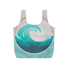 Tidal Wave Ocean Sea Tsunami Wave Minimalist Full Print Recycle Bag (s)