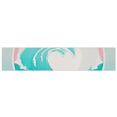 Tidal Wave Ocean Sea Tsunami Wave Minimalist Small Premium Plush Fleece Scarf