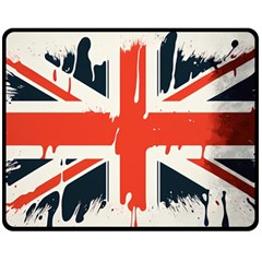 Union Jack England Uk United Kingdom London Fleece Blanket (medium)