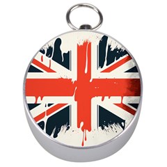 Union Jack England Uk United Kingdom London Silver Compasses by Ravend