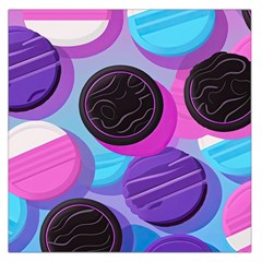 Cookies Chocolate Cookies Sweets Snacks Baked Goods Square Satin Scarf (36  X 36 )