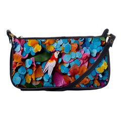 Confetti Tropical Ocean Themed Background Abstract Shoulder Clutch Bag