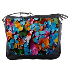 Confetti Tropical Ocean Themed Background Abstract Messenger Bag