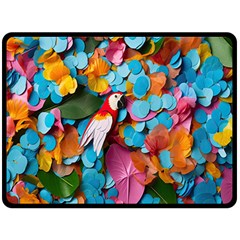 Confetti Tropical Ocean Themed Background Abstract Two Sides Fleece Blanket (large)