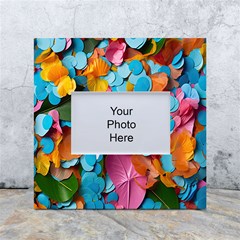 Confetti Tropical Ocean Themed Background Abstract White Box Photo Frame 4  X 6  by Ravend