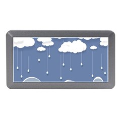 Clouds Rain Paper Raindrops Weather Sky Raining Memory Card Reader (mini) by Ravend