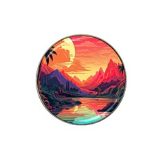 Tropical Landscape Island Background Wallpaper Hat Clip Ball Marker (10 Pack)