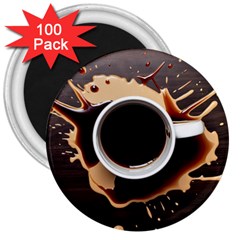 Coffee Cafe Espresso Drink Beverage 3  Magnets (100 Pack) by Ravend