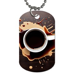 Coffee Cafe Espresso Drink Beverage Dog Tag (One Side)