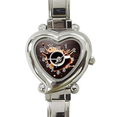 Coffee Cafe Espresso Drink Beverage Heart Italian Charm Watch by Ravend