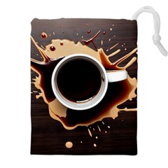 Coffee Cafe Espresso Drink Beverage Drawstring Pouch (4XL)