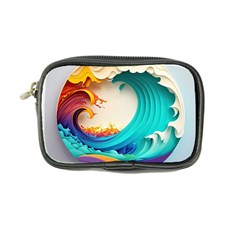 Tsunami Tidal Wave Waves Minimalist Ocean Sea Coin Purse