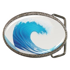 Wave Tsunami Tidal Wave Ocean Sea Water Belt Buckles by Ravend