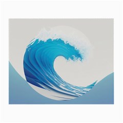 Wave Tsunami Tidal Wave Ocean Sea Water Small Glasses Cloth