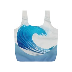 Wave Tsunami Tidal Wave Ocean Sea Water Full Print Recycle Bag (s)