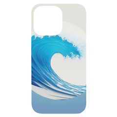 Wave Tsunami Tidal Wave Ocean Sea Water Iphone 14 Pro Max Black Uv Print Case by Ravend