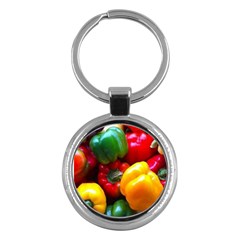 Colorful Capsicum Key Chain (round) by Sparkle